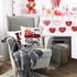 Valentine's Day Pillow Covers 18x18 Set of 4 Buffalo Plaid Heart Love Pillow Cases Sofa