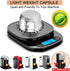 CAPMESSO Coffee Capsule, Refillable Vertuo Capsules Reusable Coffee Pod with Foil Lids Stainless Steel Compatible with Vertuoline GCA1,ENV135,Vertuo Plus(8oz pod+50 Foils)