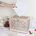 Aytai DIY Rustic Wedding Card Box with Lock and Card Sign Wooden Gift Card Box Money Box for Reception Wedding Anniversary Baby Shower Birthday Graduation Party Decorations