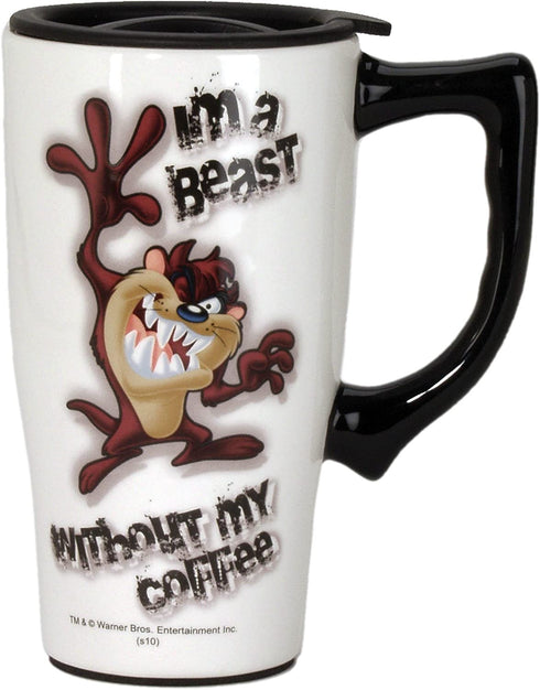 Looney Tunes Taz Travel Mug, White