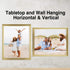 LaVie Home 8x10 Picture Frames(3 Pack, Gold)Wall or Tabletop Display, Graceful Beveled Detail Design Photo frames with High Definition Glass, Perfect for Home Decor, Set of 3 Basic Collection