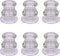 MejaTec Candlestick Holders, 6PCS Taper Candle Holders, Clear Glass Taper Candlesticks for Party, Wedding, Birthday, Dinning Room and Home Decoration (6, Clear Glass)