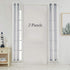 Central Park White French Door Curtain Navy Blue Stripe Sheer Window Panels Boucle Linen Drapes Rod Pocket Yarn Dyed Woven Curtain for Living Room (25" Wx72 Lx 2), 2 Panels