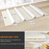 YEEWELL Spice Rack/Adjustable 4-Tiers Drawer Organizer for Kitchen Cabinets/Seasoning Organizer with Strong Grip Shelf Liner, 15-3/4" Large, White