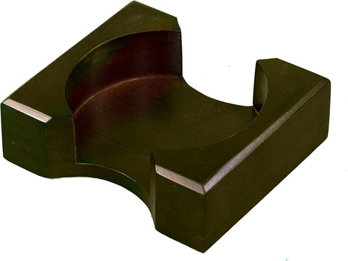 CoasterStone Wood Holder for Round Holds 4 Drink Coasters up to 4-1/4 Inch, 1, Deep Brown