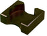 CoasterStone Wood Holder for Round Holds 4 Drink Coasters up to 4-1/4 Inch, 1, Deep Brown