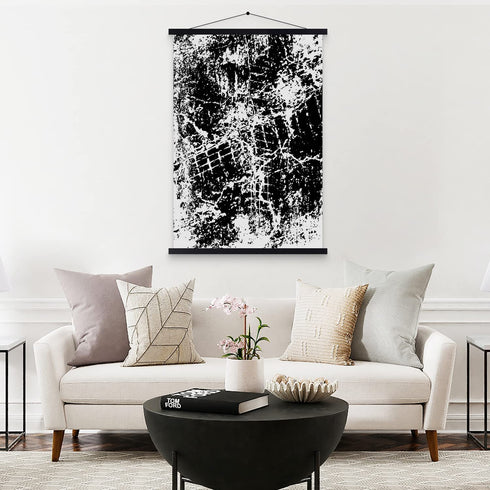 23x34 23x33 23x32 Poster Frame, Magnetic Light Wood Wooden Frame Hanger for Photo Picutre Canvas Artwork Art Print Wall Hanging (1 Pack, 23", Black)