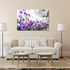 Modern Purple Flowers Canvas Art Wall Decor Black and White Framed Galsang Floral Prints and Posters Wall Hanging Decorations Ready to Hang for Bedroom Bathroom (Purple, 16x24inx1)