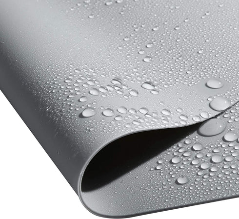 wellhouse 27.6 by 19.6 Inch Oversize Silicone Pastry Mat Baking Mat Dough Rolling Countertop Protector Clay Mat No-slip Non Stick Waterproof Heat Resistant Silicone Placemats Table Mat(Gray,1 piece)