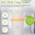Ice Cream Containers (2-Pack-1 Quart each), Containers for Homemade Ice Cream, Gelato and Sorbet-Storage Containers with tight fitting Easy Remove Silicone Lids