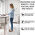 Homcomoda Kitchen Mat Sets 2 Piece Cushioned Anti Fatigue Kitchen Rugs and Mats Waterproof Heavy Duty PVC Comfort Foam Standing Mats for Kitchen Home Sink Laundry Office-17?x28?+17?x47?