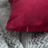 MIULEE Pack of 2 Velvet Pillow Covers Decorative Square Pillowcase Soft Solid Wine Red Cushion Case for Decor Sofa Bedroom Car 22 x 22 Inch 55 x 55 cm
