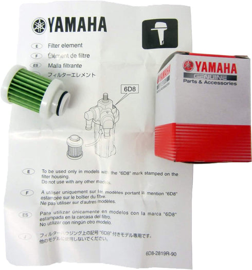Yamaha OEM Outboard Primary Fuel Filter Element 6D8-WS24A-00-00
