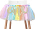Pastel Rainbow High Chair Banner for 1st Birthday - Party Supplies for Highchair Tutu Skirt, First Birthday with One Pennant,Rainbow Birthday Decorations for Girls (Rainbow Banner)