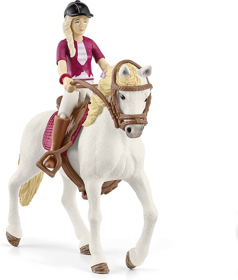 Schleich Horse Club, Horse Toys for Girls and Boys, Sofia and Blossom Horse Set with Rider and Horse Toy, Ages 5+