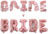 VIDAL CRAFTS Rose Gold Bridal Shower Decorations, Bachelorette Party Decor, Balloon Garland, Paper Fans, BRIDE Foil Balloon, Miss to Mrs, But First Mimosas Banners, Ring, Champagne Foil Balloons