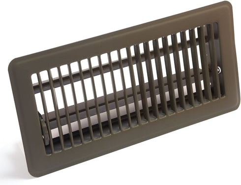 Accord ABFRBR410 Floor Register with Louvered Design, 4-Inch x 10-Inch(Duct Opening Measurements), Brown