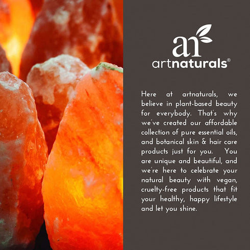 artnaturals Himalayan Rock Salt Lamp - Natural Glow Salt Night Light -Hand Carved Pink Crystal from Pure Salt - for Rest, Relaxation and Energy - Real Wooden Base