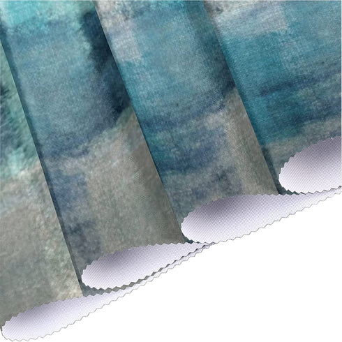 Modern Teal Turquoise Placemats for Round Table Set of 4 Grey Abstract Wedge Table Mats with Centerpiece Heat Resistant Washable Place mats for Indoor Outdoor Kitchen Dinning Table Decoration (5 Pcs)