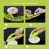 Garlic Press, MaxRona 2 in 1 Garlic Slicer and Garlic Mincer set, PP+430 Stainless Steel Garlic Crusher, Easy to Squeeze & Easy to Clean & Rust Proof & Dishwasher Safe