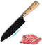 Sunmei 8 Inch Chef's Knife, High Carbon 5Cr15MoV Stainless Steel Kitchen Knives with Wooden Handle, Ultra Sharp, Best Choice for Home Kitchen and Restaurant (Black)