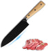 Sunmei 8 Inch Chef's Knife, High Carbon 5Cr15MoV Stainless Steel Kitchen Knives with Wooden Handle, Ultra Sharp, Best Choice for Home Kitchen and Restaurant (Black)