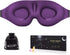 MZOO Sleep Eye Mask for Men Women, 3D Contoured Cup Sleeping Mask & Blindfold, Concave Molded Night Sleep Mask, Block Out Light, Soft Comfort Eye Shade Cover for Travel Yoga Nap, Purple
