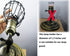 Licperron Black Industrial Vintage Style Light Cage for Pendant Lights, Antique Lamp Holders, Lamp Guard, Adjustable Lamp Cage, 4 Pack