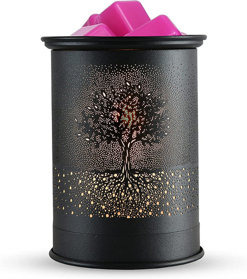 Metal Wax Warmer Candle Wax Burner, Kobodon Electirc Wax Melt Warmer Candle Melter and Scentsy Warmer for Home Office Decor(Tree)