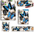 Back to School Supplies,Kids Butterfly Spiral Notebooks,Hard Cover Spiral Note Pad (Notebook Ruler Bookmark Set)