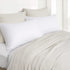 PHF 100% Cotton Waffle Pillowcases Standard Size, 2 Pack Soft Breathable Skin-Friendly Pillow Sham,Decorative Waffle Weave Pillow Case Covers, 20" X 26", No Filling, White