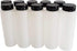 kelkaa 8oz HDPE Plastic Squeeze Bottles with Wide Mouth Opening, Black Flip Top Caps for Condiments and Any Thick Liquid Products, Multi Purpose Refillable Empty Bottles (Pack of 10)