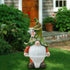 Garden Gnome Statue, LUOWAN Solar Light Garden Gnome, Resin Gnome Figurine Playing Hoop, Outdoor Decro for Garden Patio Yard Lawn Porch, Ornament Gift