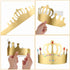 Paper Crowns Princess Prince Crown Gem Stickers Jewels Stickers Number Letter Stickers for Boys Girls Adults DIY Birthday Party Crown Hats Decoration Favor Supplies (38 Pieces)