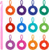 Loom Potholder Loops, BENBO 192 Pieces Multicolor Weaving Craft Loops 7 Inches Potholder Loops with 1 Piece Crochet Hook for DIY Crafts Supplies