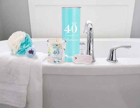 Happy 40th Birthday, 40th Birthday Tumbler, 40th Birthday Gifts for Women, Gifts for 40th Birthday Women, 40th Birthday Decorations, Happy 40th Birthday Gift, 40th Birthday Party Supplies