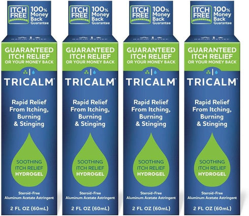 TriCalm Soothing Itch Relief Hydrogel 2 oz, 4 Count