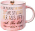 VILIGHT 2022 Graduation and Congratulations Gifts for Her - Presents for College Nurse Graduated Women - She Believed She Could So She Did - Pink Marble Ceramic Coffee Mug 11 Oz