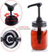 Mason Jar Syrup & Honey Dispenser Pump Lids for Regular Mouth (2 Pack), Airtight & Leak-Proof Kitchen Food Grade Coffee Syrup dispenser Pump (Jar Not Included)