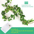 2 Pack 6 Ft. Ivy String Lights Battery Operated Artificial Ivy Lights 72 LED Vine Lights Bedroom Vines Lights for Wall Room Window Wedding Indoor Party Festival Decor ( Warm White)