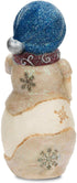 Pavilion Gift Company The Birchhearts-You Hug My Heart Snowman Figurine Holding Cat 5 Inch, 5", White