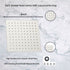 GGStudy Square 8 Inch Square Stainless Steel Shower Head - Rain Style Shower Head Brushed Nickel
