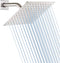 GGStudy Square 8 Inch Square Stainless Steel Shower Head - Rain Style Shower Head Brushed Nickel