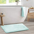 Clara Clark Bathroom Rugs, Ultra Soft Plush Bath Mat for Bathroom, Non-Slip, Velvet Memory Foam Bath Rugs, 20 x 32, Solid Aqua Light Blue