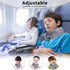 Neck Pillow, Neck Wrap Vibration Massaging Wireless Travel Pillow Soft Touch Breathable Head Support for Office Sofa Air Plane Grey