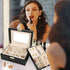 LANDICI Jewelry Box Organizer for Women Teen Girls, Large Jewelry Storage Case with Mirror and 2 Layer Removable Tray, Leather Jewellery Display Holder for Ring Necklace Earring Bracelets, Black
