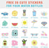 CHILLOUT LIFE 17 oz Insulated Water Bottle with Straw Lid for Kids and Adult + 20 Funny Waterproof Stickers - Perfect for Personalizing Your Kids Metal Water Bottle