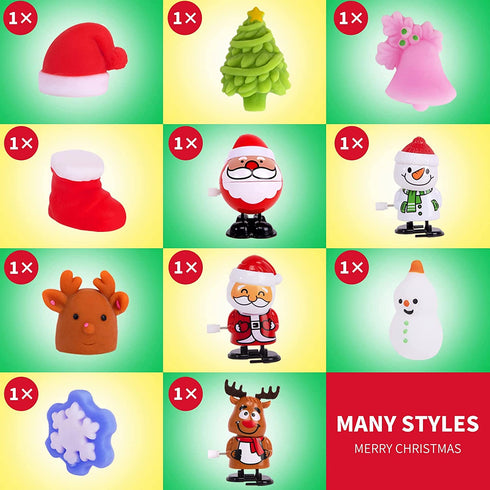 Christmas Fidget Toy Pack, Fidget Packs Christmas, Christmas Fidgets Toy Set for Kids and Adults, Christmas Party Favors, Goodie Bag Fillers