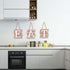 Eat Signs Wood Wall Art Wall Decor Plaque with Hanging Rope 3 Pieces Decorative Rustic Farmhouse Country for Kitchen Dining Living Home Decoration (White)