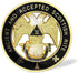Ancient & Accepted Scottish Rite 32nd Degree Masonic Car Emblem Metal Auto Decal